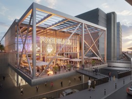 Visualisierung Foodhall im Airport Shopping Flughafen Zürich