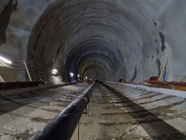 Tunnelbaustelle Hirschenpark Eilgut RBS