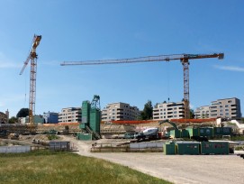 Baustelle Mehrfamilienhaus zwischen Wil und Rossrüti
