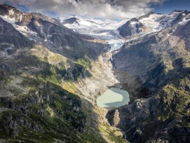 Visualisierung Trift Speichersee und Wasserkraftwerk