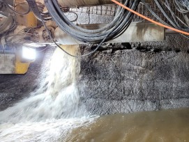 Wasserzutritte Hochwasserstollen Sarneraatal Obwalden
