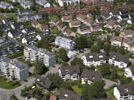 Luftbild Quartier Eichholz in Steinhausen ZG