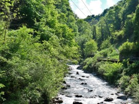 Gorge de Vièze bei Monthey.