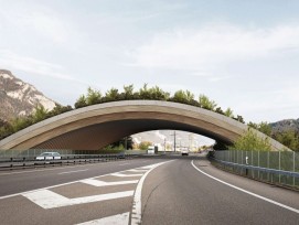 Visualisierung Wildtierbrücke Biberlichopf Glarus Nord