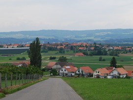Blick auf Epsach und Walperswil im Kanton Bern