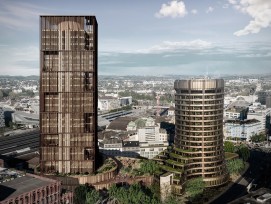 Visualisierung Neubau Turm BIZ in Basel