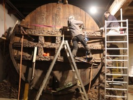 Das historische Holzfass im Schaudepot St. Katharinental