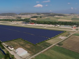 Visualisierung Solarpark BelpmoosSolar bei Flughafen Bern