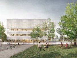 Visualisierung Sanierung und Teilneubau Kantonsschule Ausserschwyz Nuolen