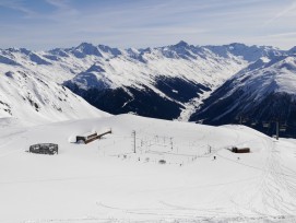 SLF-Versuchsfeld bei Weissfluhjoch in Davos