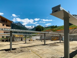 Peikko Parkhaus Bergbahn Disentis