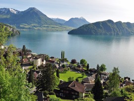 Gemeinde Vitznau am Vierwaldstättersee im Kanton Luzern