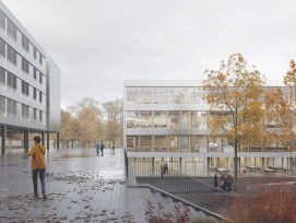 Visualisierung Ersatzneubau Gymnasium Neufeld Bern