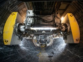 Tunnelbohrmaschine Hochwasserstollen Sarneraatal