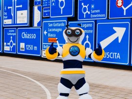 Roboter-Maskottchen Verkehrshaus Luzern