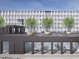 Visualisierung Ausbau Verbindungsebene Campus Liebefeld in Köniz