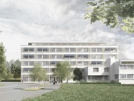 Visualisierung Erweiterung Schulanlage Riedhof Zürich Höngg