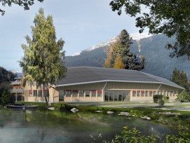 Visualisierung Ersatzneubau Fischzuchtanlage Klosters