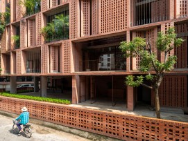 Bürohaus in Saigon. Fassade