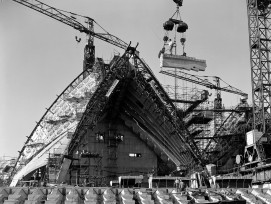 Opernhaus Sydney Teleskopbogen Bauphase