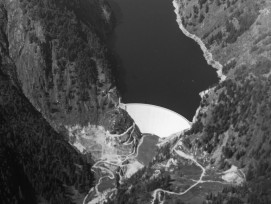 Luftbild Lago del Sambuco um 1957