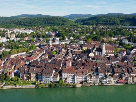 Luftbild Stadt Rheinfelden Kanton Aargau