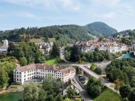 Luftbild der Stadt Lichtensteig