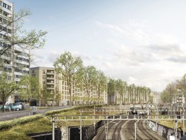 Visualisierung Neubau BEP Wohnsiedlung Zürich Kreis 4