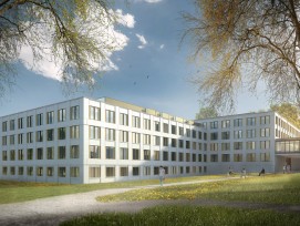 Visualisierung IPW Neubau Haus Orange in Winterthur