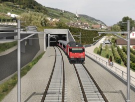 Visualisierung Westportal Ligerztunnel SBB