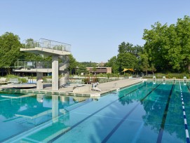 Freibad Wyler in Bern Sprungturm