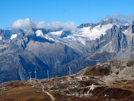 Windpark Gütsch oberhalb von Andermatt