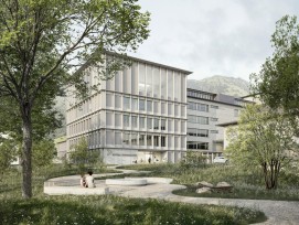 Visualisierung Neubau Medizinisches Zentrum Stans