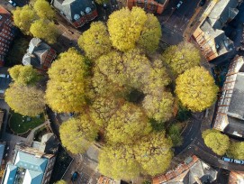 Arnold Circus in London aus der Vogelperspektive