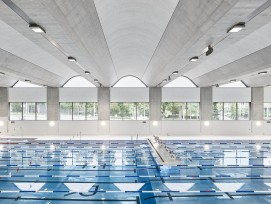 50-Meter-Becken in Schwimmhalle Neufeld in Bern