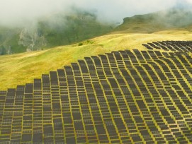 Photovoltaikanlage der IWB in Meiringen-Hasliberg (Visualisierung)