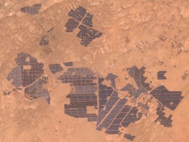 Badlah-Solarpark aus dem Orbit gesehen