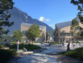 Visualisierung Kulturzentrum Nukleus Kartoni-Quartier in Glarus