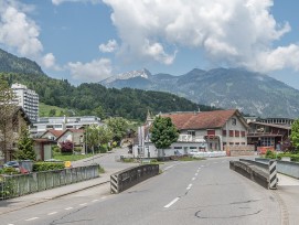 Bitzighoferbrücke über die Sarneraa in Sarnen Obwalden