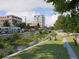 Visualisierung Verlängerung Glattalbahn Kloten Stadtpark