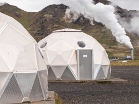Geothermisches Kraftwerk in Hellisheiði, Island