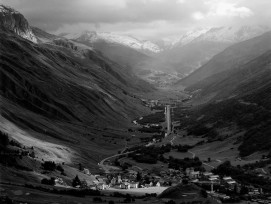 Blick vom Furkapass ins Urserental