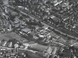 Luftbild Innenstadt Bern im Jahr 1946