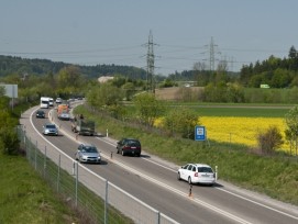 A4 zwischen Winterthur Nord und Kleinandelfingen