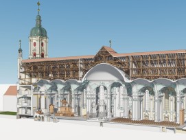 3DScanning der Kathedrale im Stiftsbezirk St. Gallen