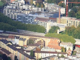 Blick auf Alt-Wiedikon in der Stadt Zürich um 2009