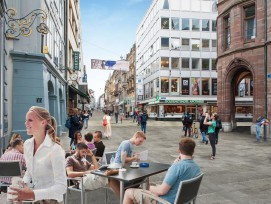 Visualisierung Freie Strasse mit Ecke Rüdengasse