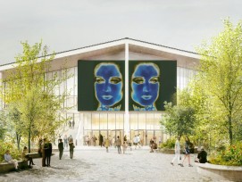 Nordfassade des Museums Berlin Modern am Kulturforum  (Visualisierung, 2024)