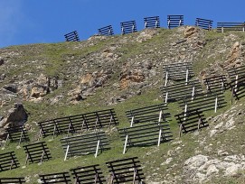 Lawinenverbauung in Zermatt