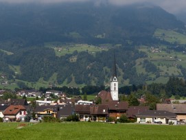 Blick auf die Gemeinde Kerns OW